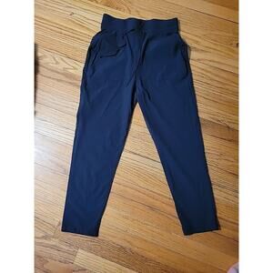 Nike Women's Dri-Fit Training pants Size Small Black Drawstring Logo Stretch